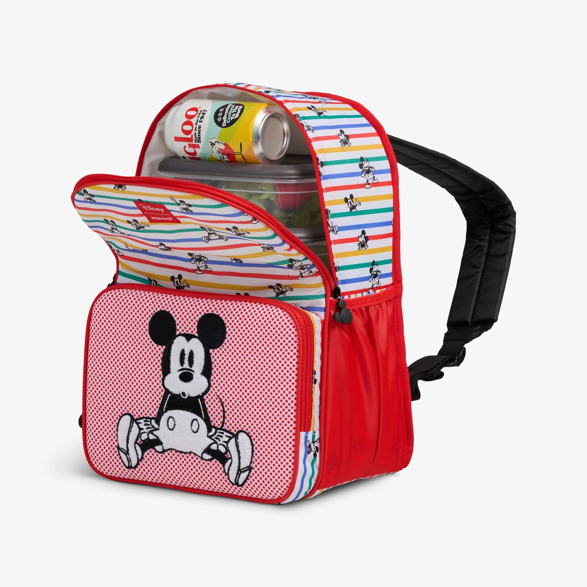 Igloo Coolers Disney Mickey Mouse Stripe 24-Can Backpack - Image 3