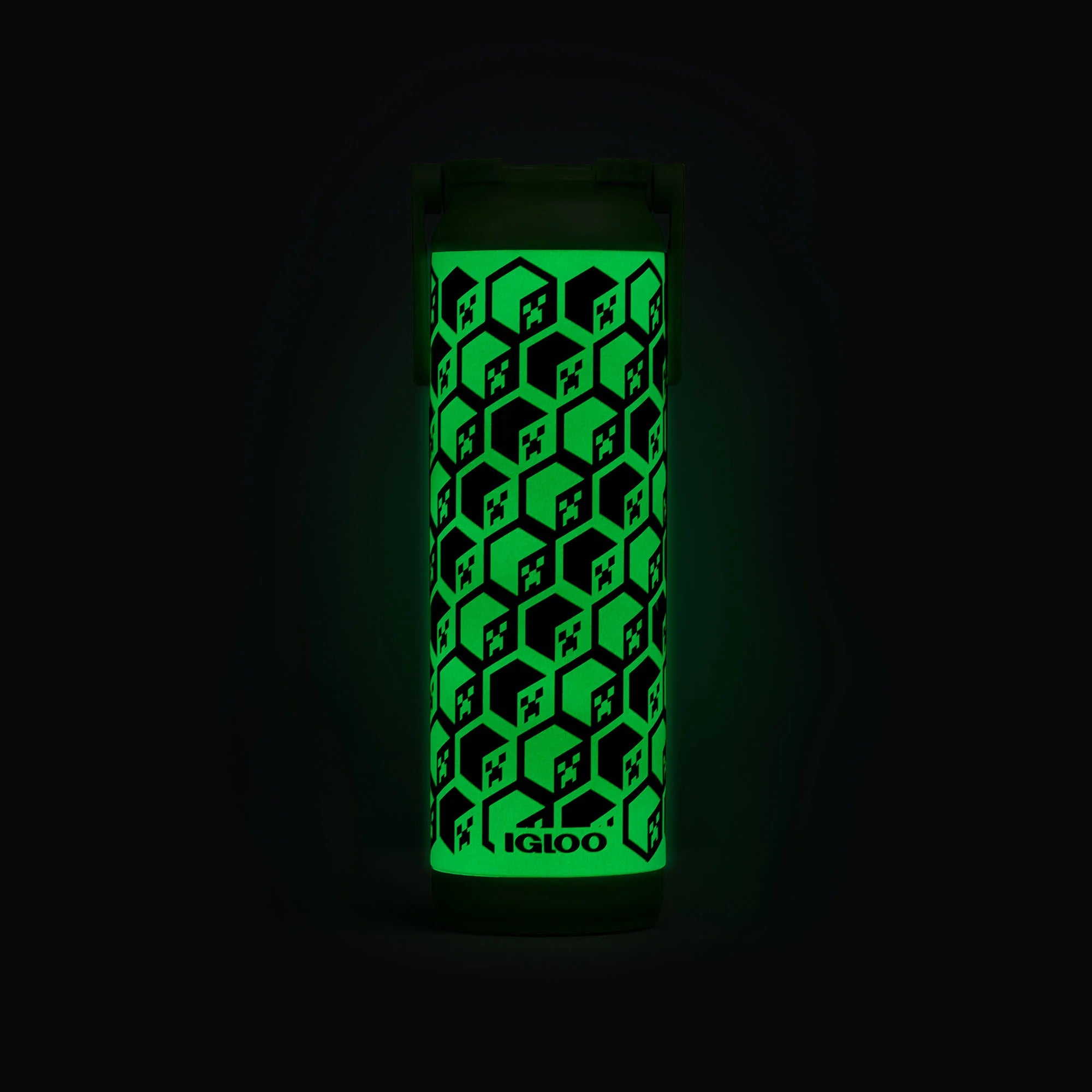 Igloo Coolers Minecraft Creeper Glow in the Dark 20 Oz Bottle - Image 7