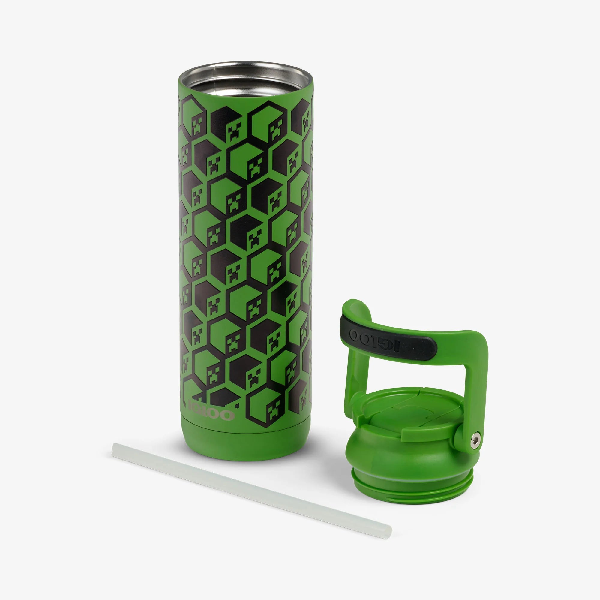 Igloo Coolers Minecraft Creeper Glow in the Dark 20 Oz Bottle - Image 3