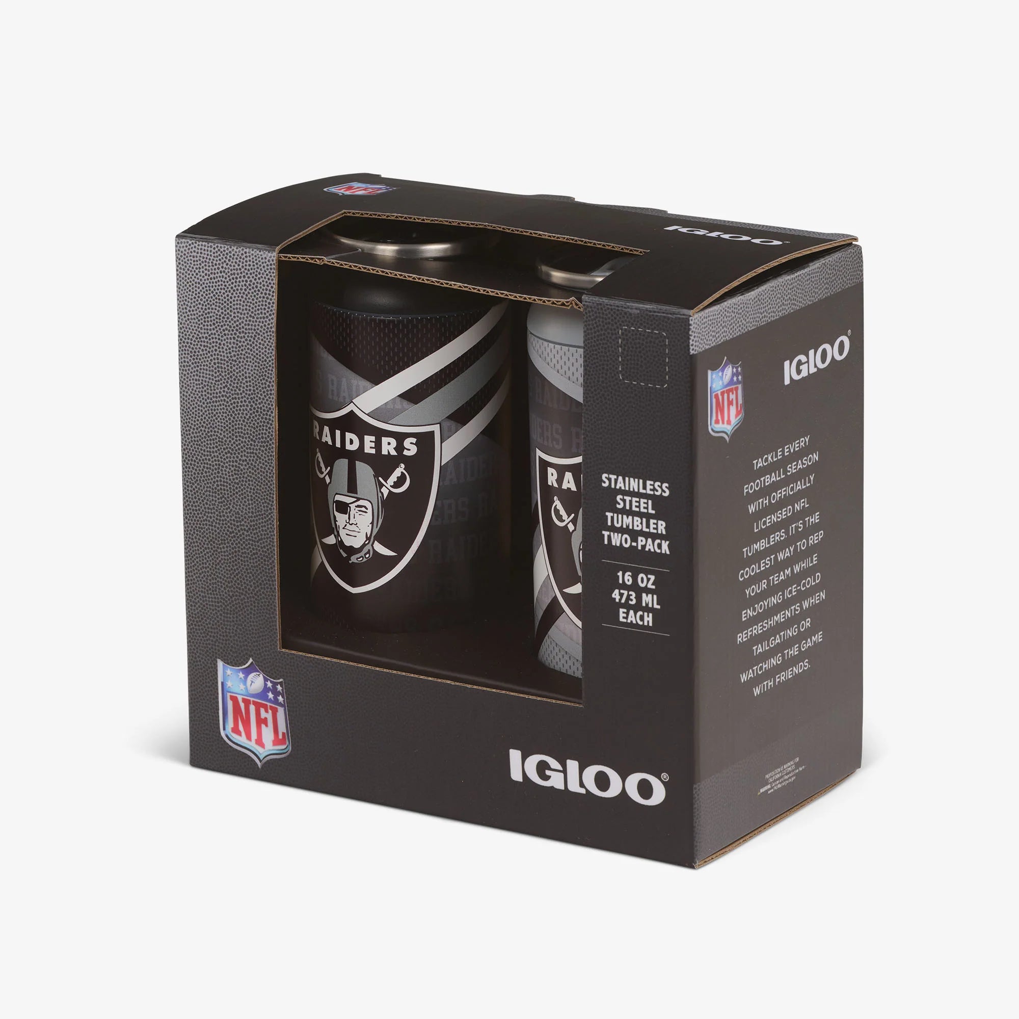 Igloo Coolers Las Vegas Raiders Home & Away 16 Oz Can 2-Pack - Image 5