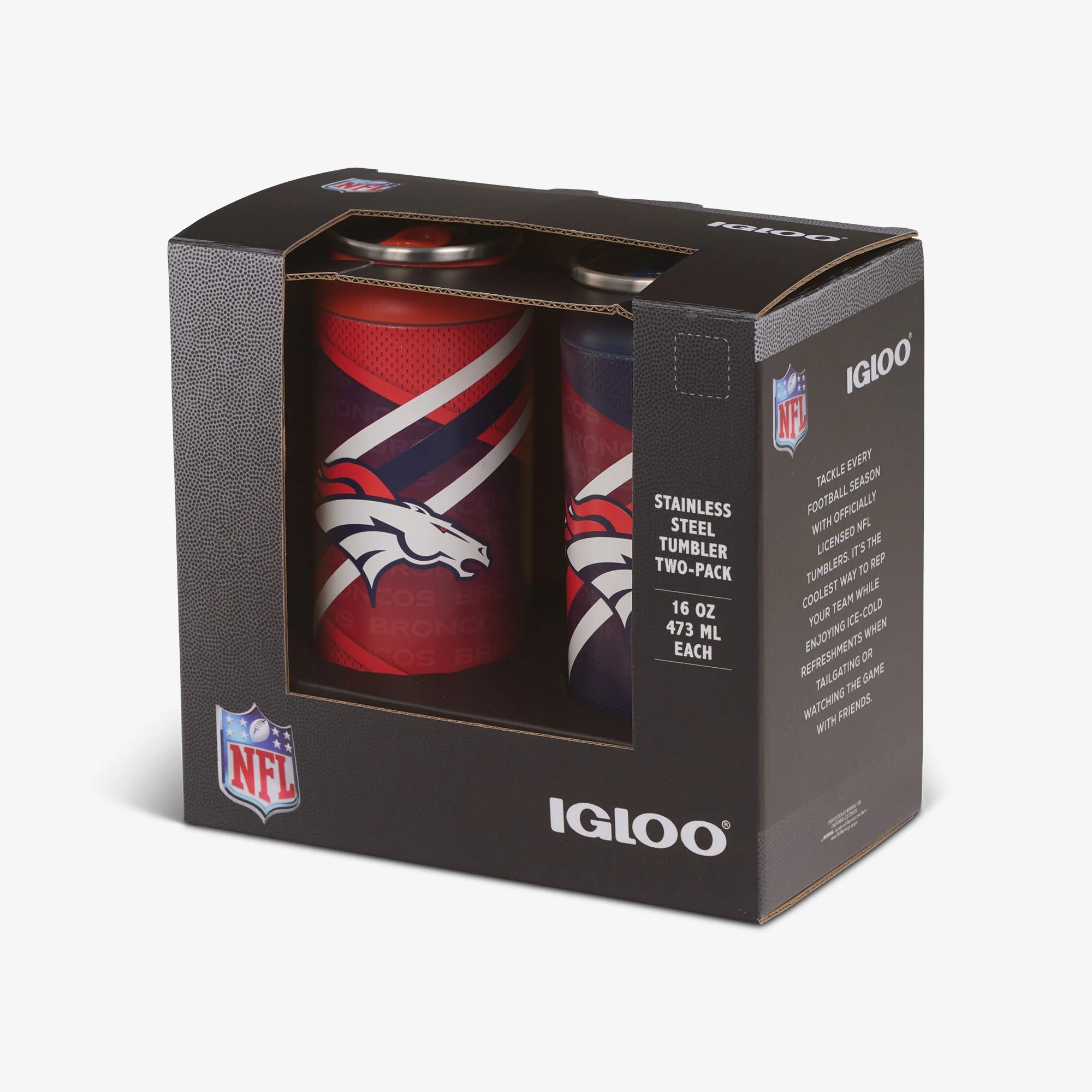 Igloo Coolers Denver Broncos Home & Away 16 Oz Can 2-Pack - Image 5