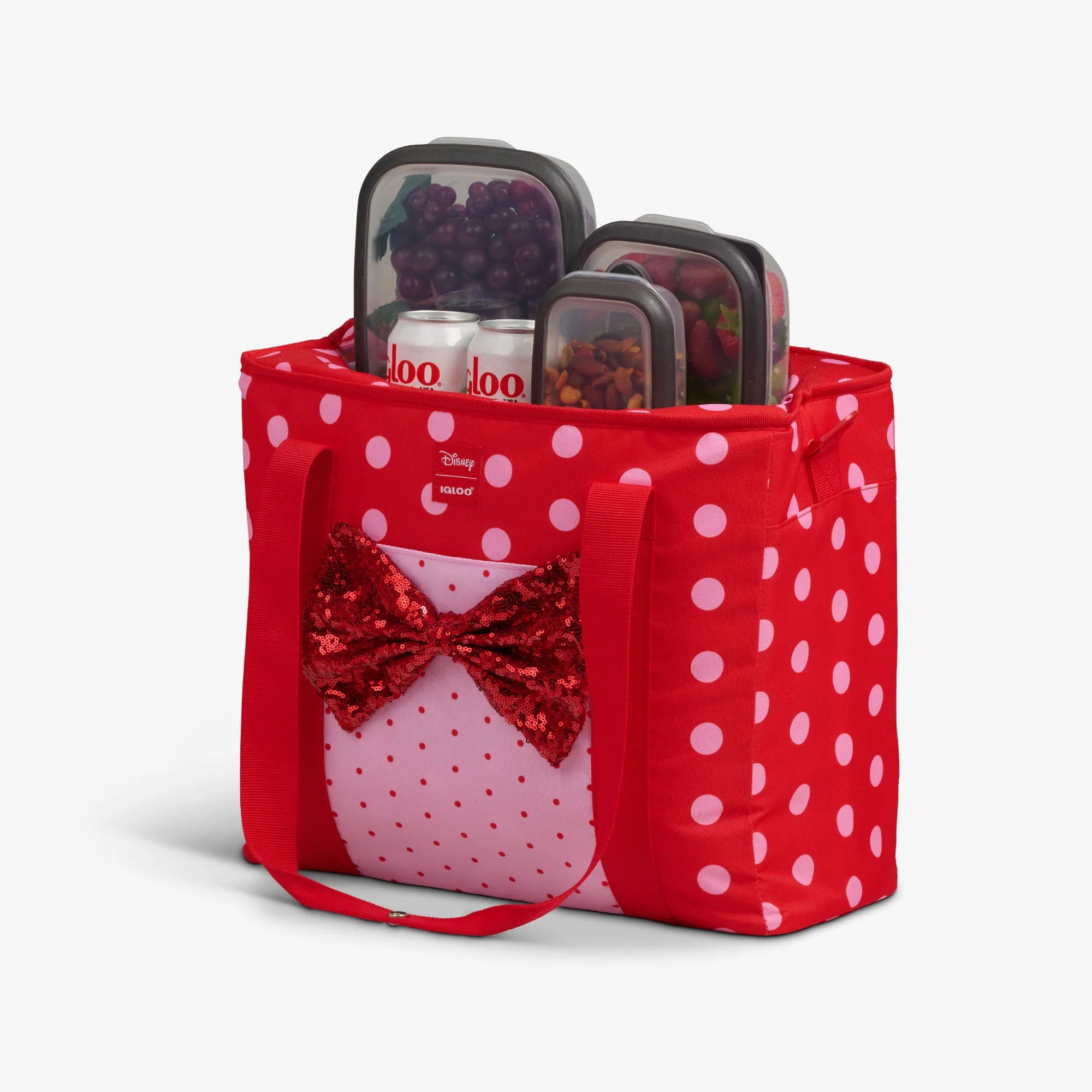 Igloo Coolers Disney Minnie Mouse Polka Dots Dual Compartment Tote Cooler Bag - Image 3