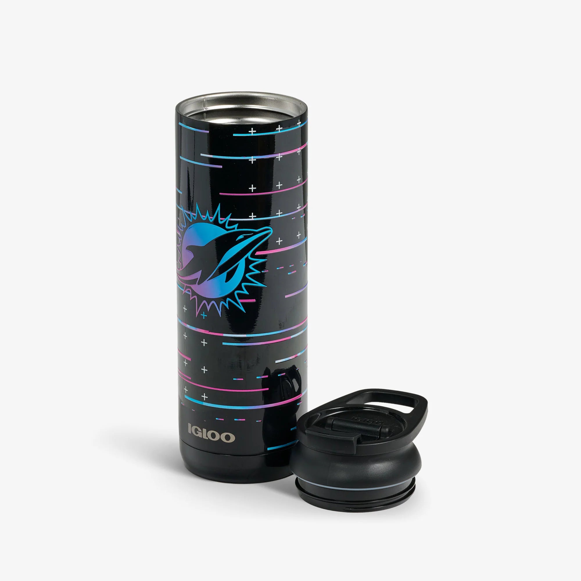 Igloo Coolers NFL Neon Miami Dolphins 20 Oz Flip n Sip Tumbler - Image 3