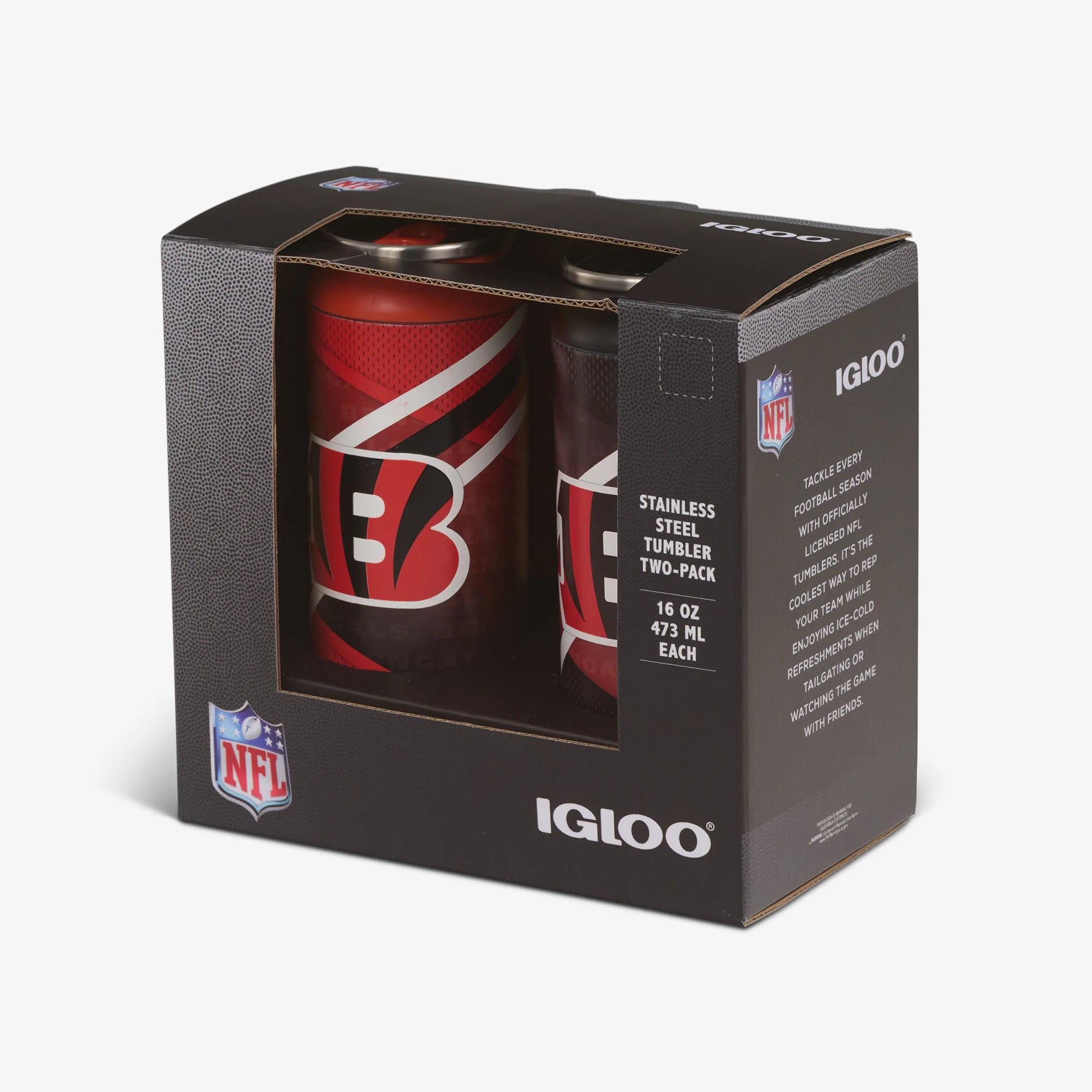 Igloo Coolers Cincinnati Bengals Home & Away 16 Oz Can 2-Pack - Image 5